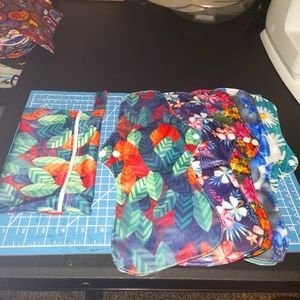 5 Heavy Cloth Pads with wet bag